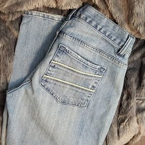 Old navy low waist straight leg stretch jeans